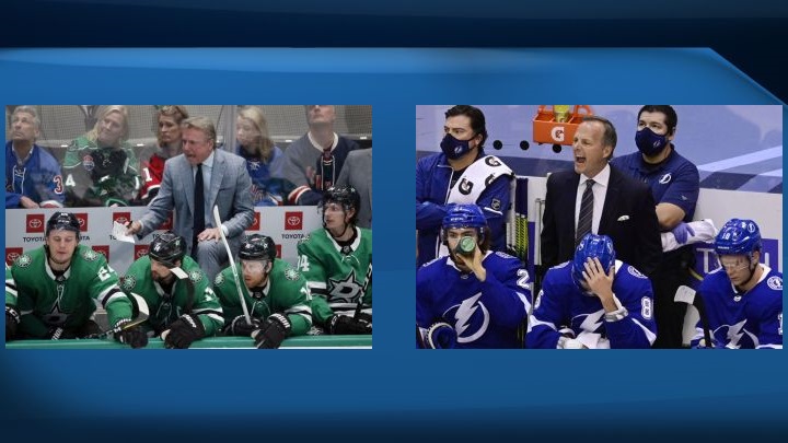 Dallas Stars head coach Rick Bowness was an associate coach for five years with the Tampa Bay Lightning alongside head coach Jon Cooper until leaving in 2018.