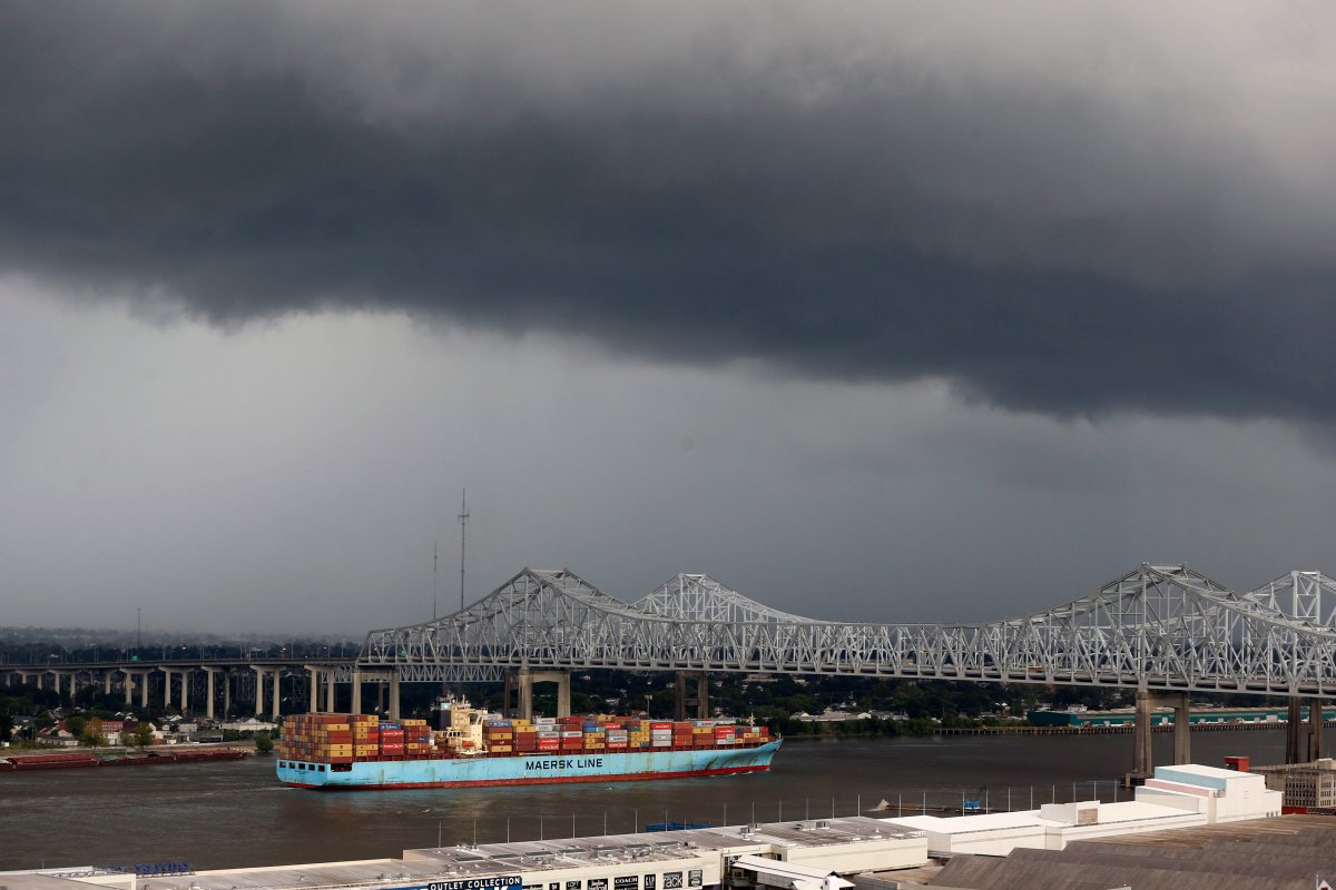 tropical storm in gulf new orleans