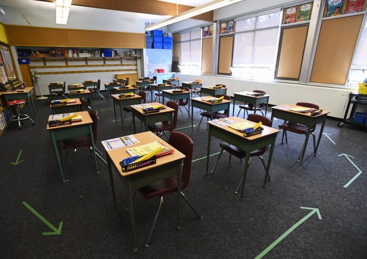 The Quebec Education Ministry asked school service centres to conduct air-quality tests in classrooms beginning Dec. 1, 2020.