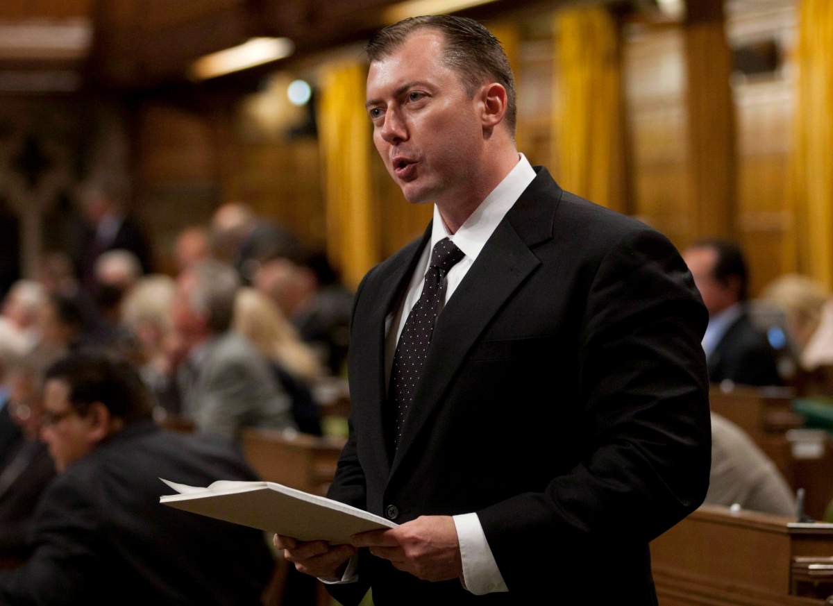 Former Conservative MP Rob Anders pictured in the House of Commons in Ottawa, Wednesday September 26, 2012.