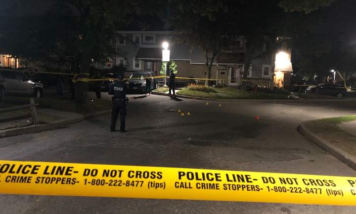 The shooting happened just before 7:40 p.m. on Thursday.