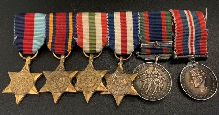 Police released a picture of the recovered medals.