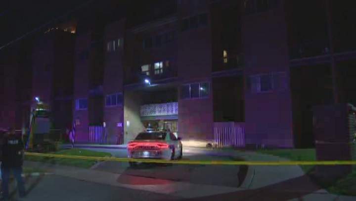 Police were called to the building just before 8:30 p.m. on Wednesday.
