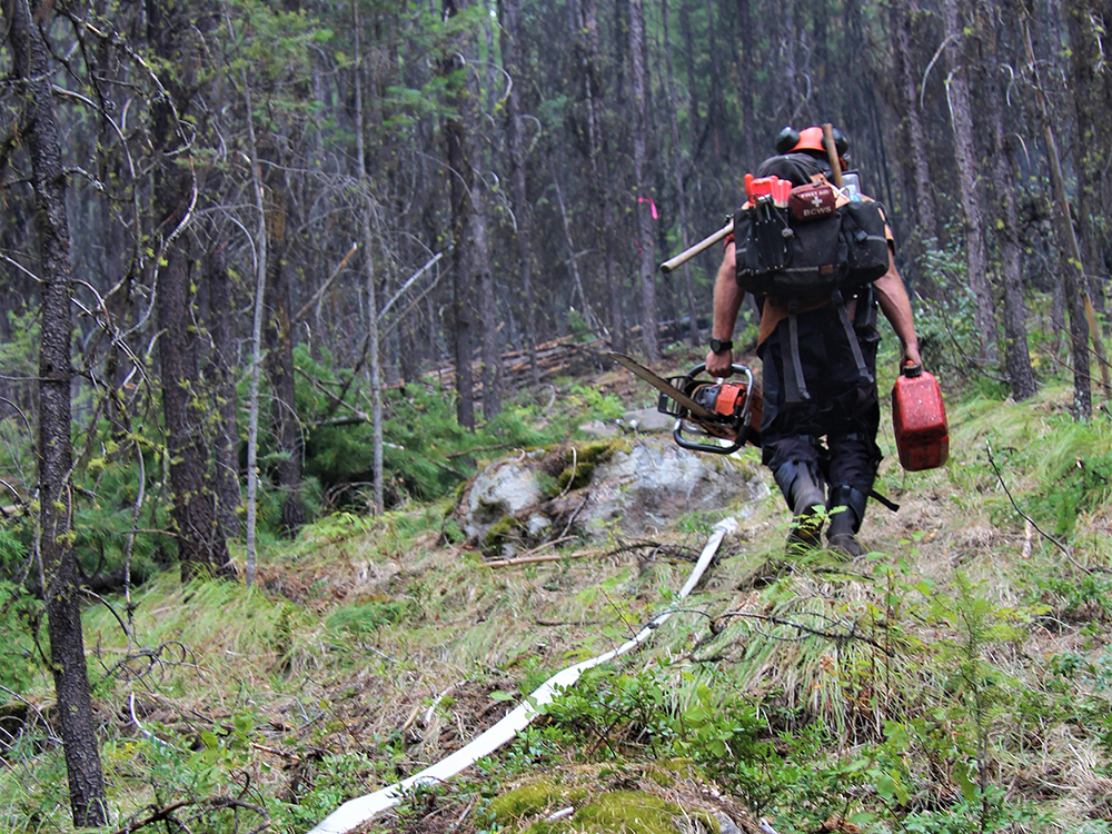 The north portion of Skaha Bluffs Provincial Park is open to the public, but the south portion remains closed because of the Christie Mountain wildfire.