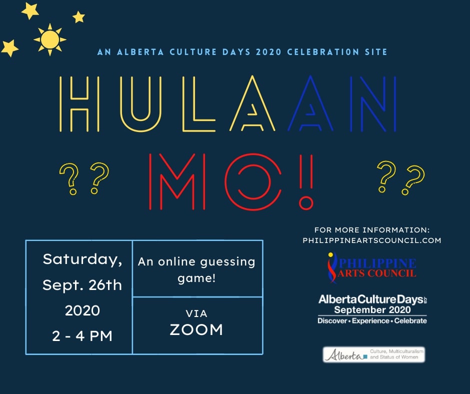 Hulaan Mo! (Guess It!) – Alberta Culture Days - image