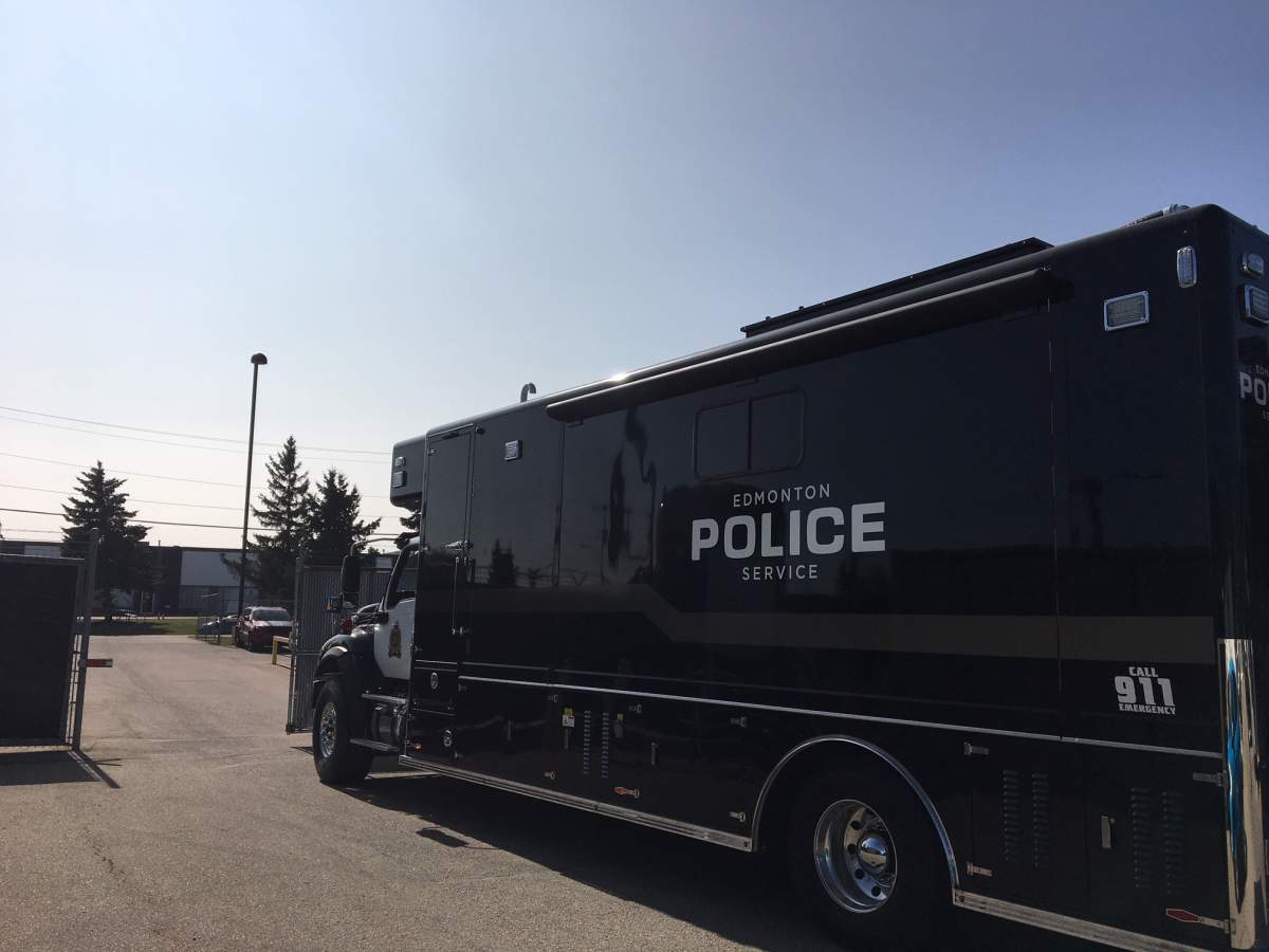 Edmonton police’s new mobile action centre.