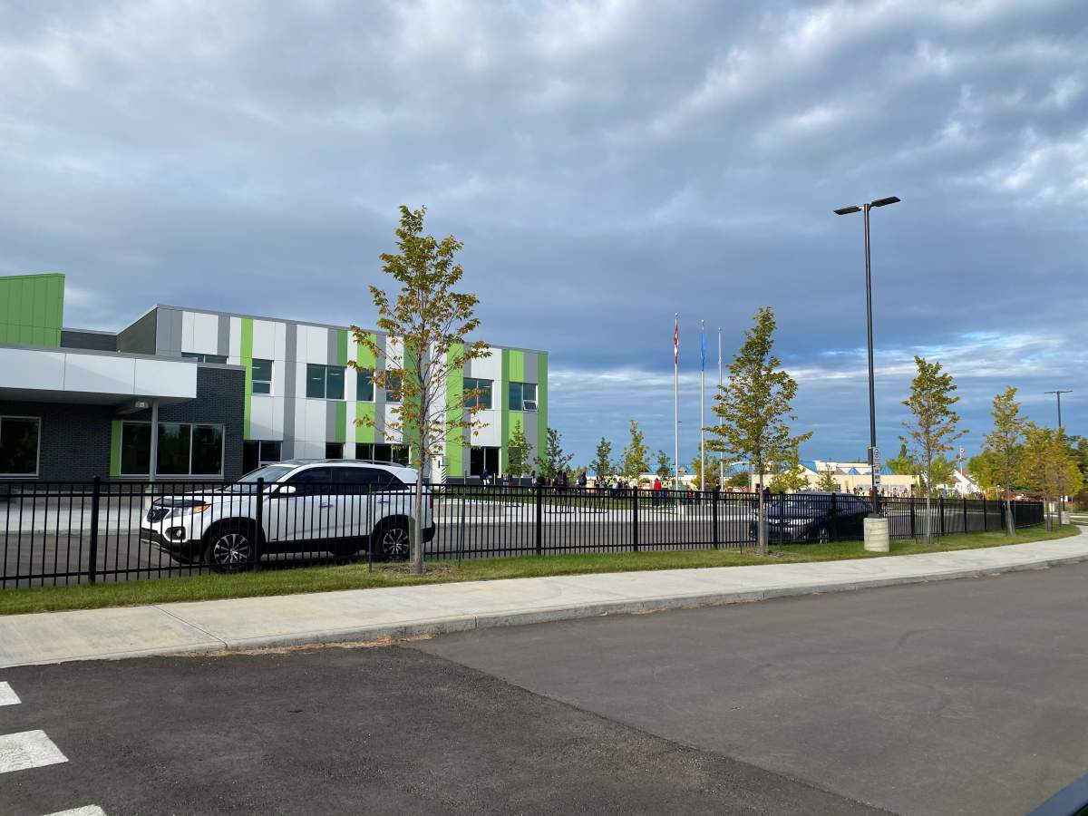 Thelma Chalifoux School in southeast Edmonton on the first day of school Thursday, Sept. 3, 2020.