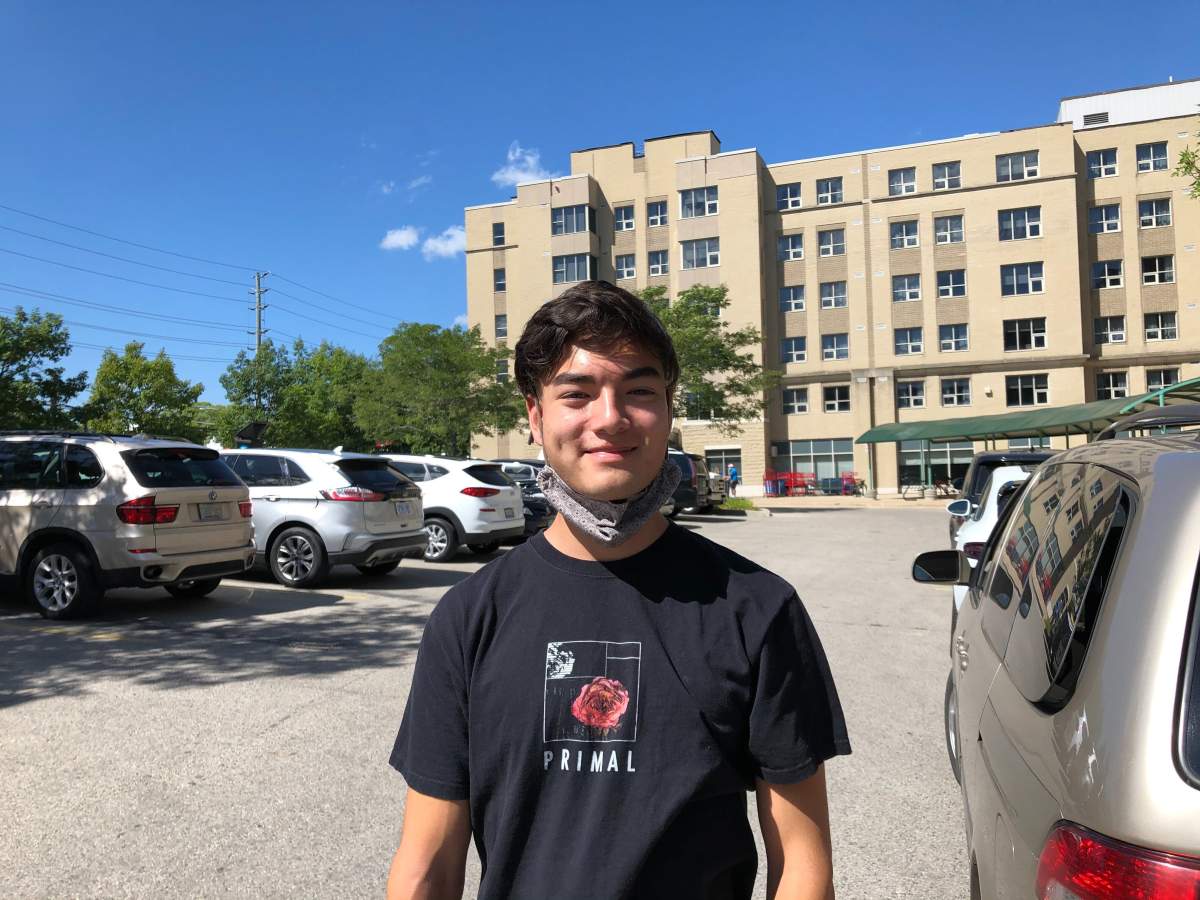 Incoming first-year student Mitchell Wong spent his Thursday moving into his new home at Essex Hall.