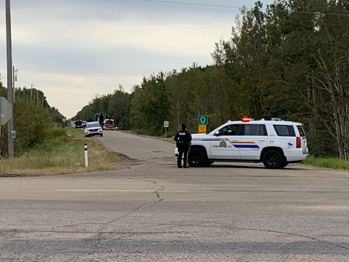 RCMP are investigating a shooting incident east of Edmonton on Saturday, Sept. 5, 2020. 