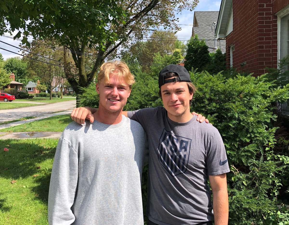 Fourth-year Western students Jack Moroney, left, and Luca Cioffi.