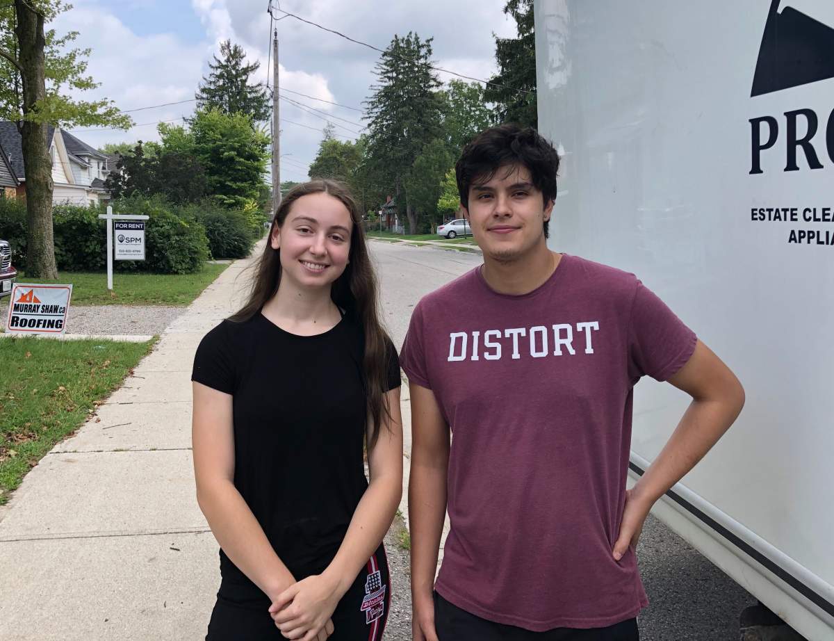 Jillian Rizzuto, left, and Nicolas Mateus.