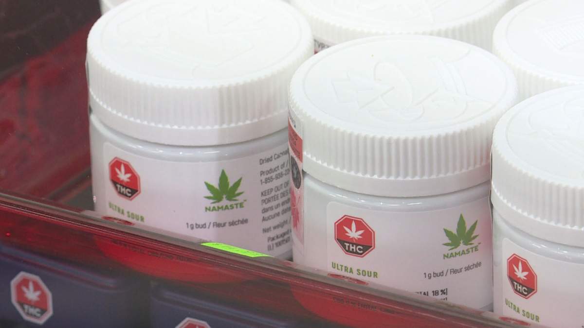 Cannabis for sale at Alternative Green cannabis shop.