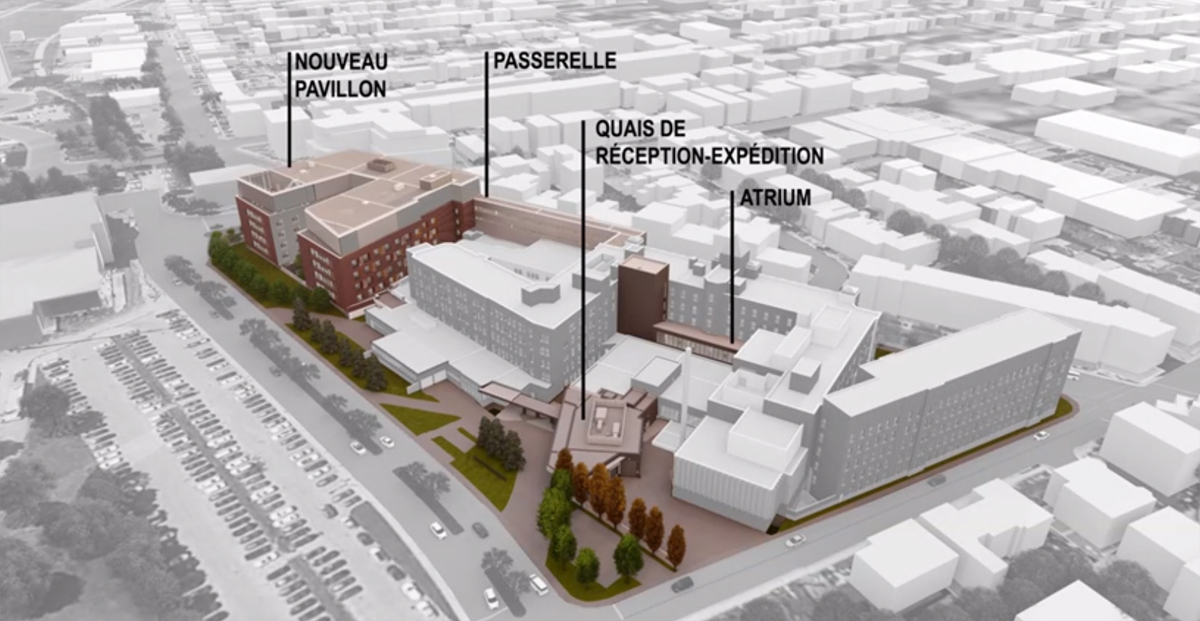The Verdun Hospital is getting a huge expansion. Sept. 18, 2020.