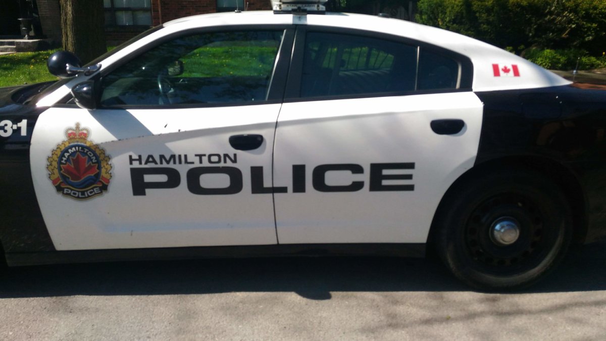 Hamilton police say they are investigating a shots fired incident on Broadway avenue in the city centre Monday Nov. 22, 2021.