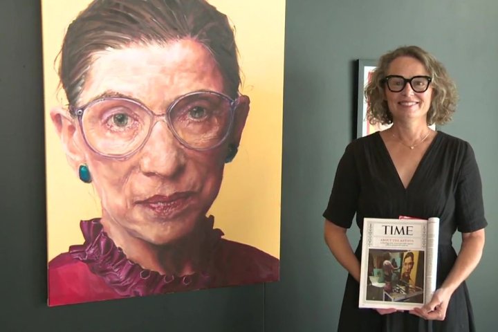 Edmonton artist reflects on her Time magazine cover portrait of Ruth Bader Ginsburg