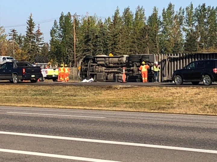 Traffic delayed by semi rollover on Highway 1 east of Regina - Regina ...