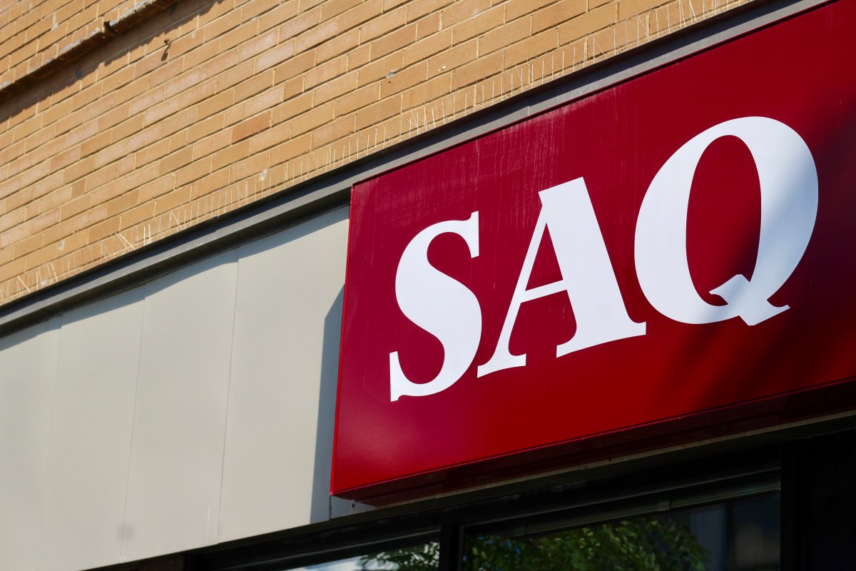 An SAQ (Societé des Alcools du Québec) store on Mount Royal Avenue East in Montreal's Plateau Mont-Royal borough.