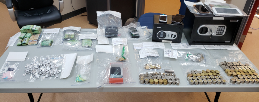 Contraband seized by RCMP in Oxford House.