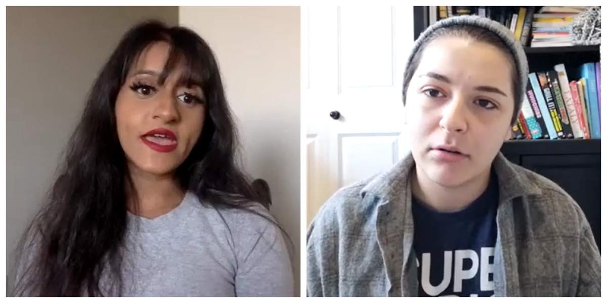 Tasnim Jaisee (left) and Rene Clarke say they know many students who have experienced sexual violence but choose not to report it.