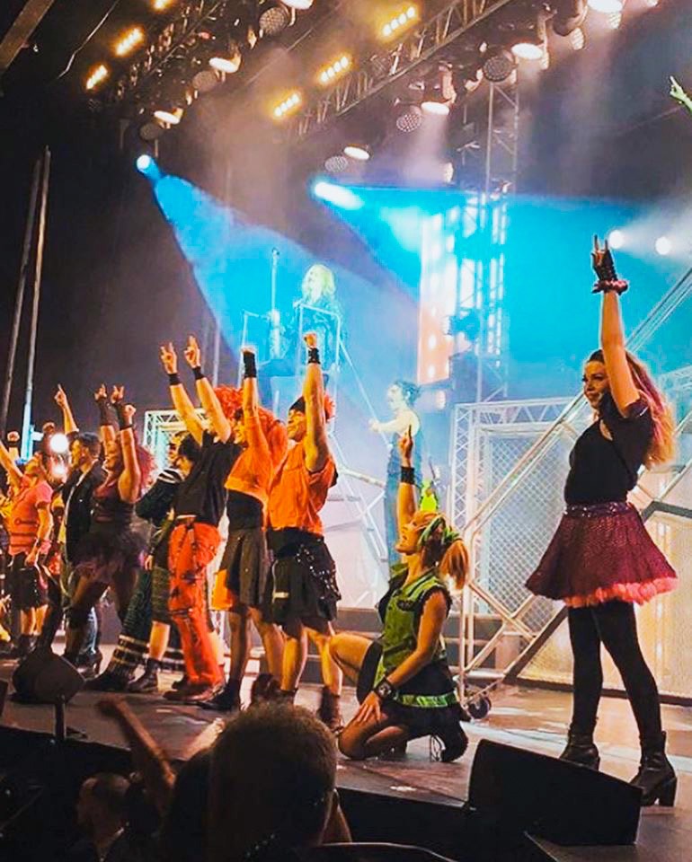 Calgary born Hannah Smart in the touring production of ‘We Will Rock You’