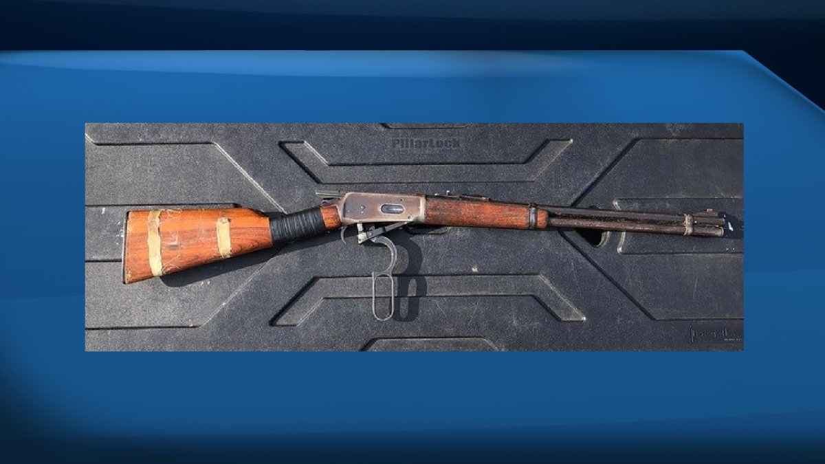 ASIRT said a loaded lever-action .30-30 rifle and a spent shell casing were recovered from the scene of a police shooting in Calling Lake, Alta., Sunday, Sept. 20, 2020.