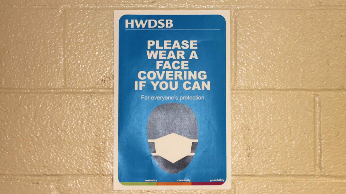 Teachers union concerned over allegations some Hamilton students not wearing masks - image