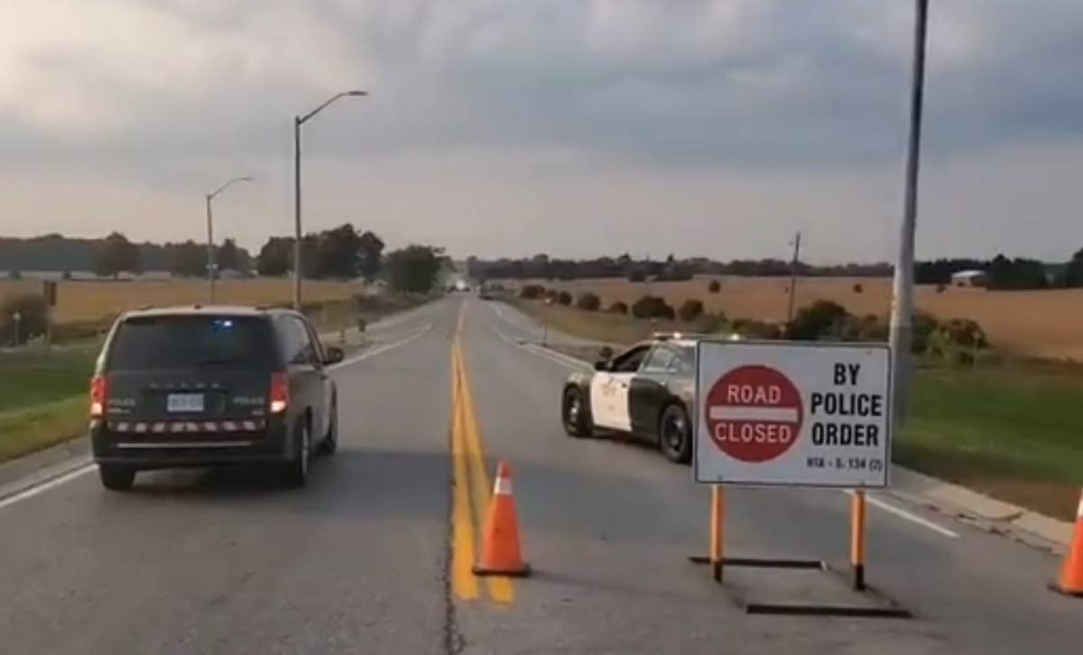 Oxford OPP report a fatal crash at Clarke Road and Foldens Line on Sept. 24, 2020.