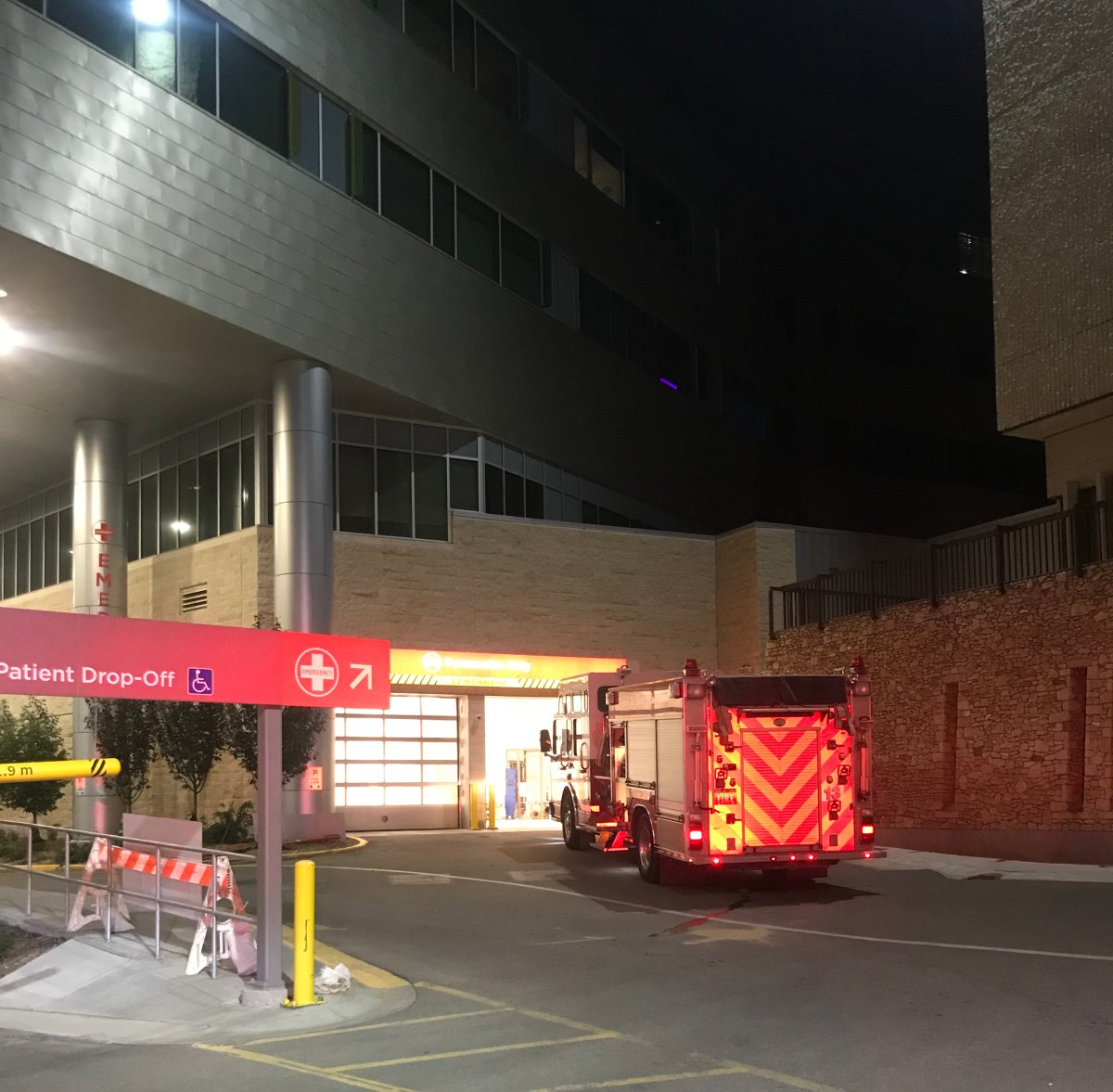 A patient in the Jim Pattison Children's Hospital was burned when an oxygen source caught fire, according to the Saskatoon Fire Department.