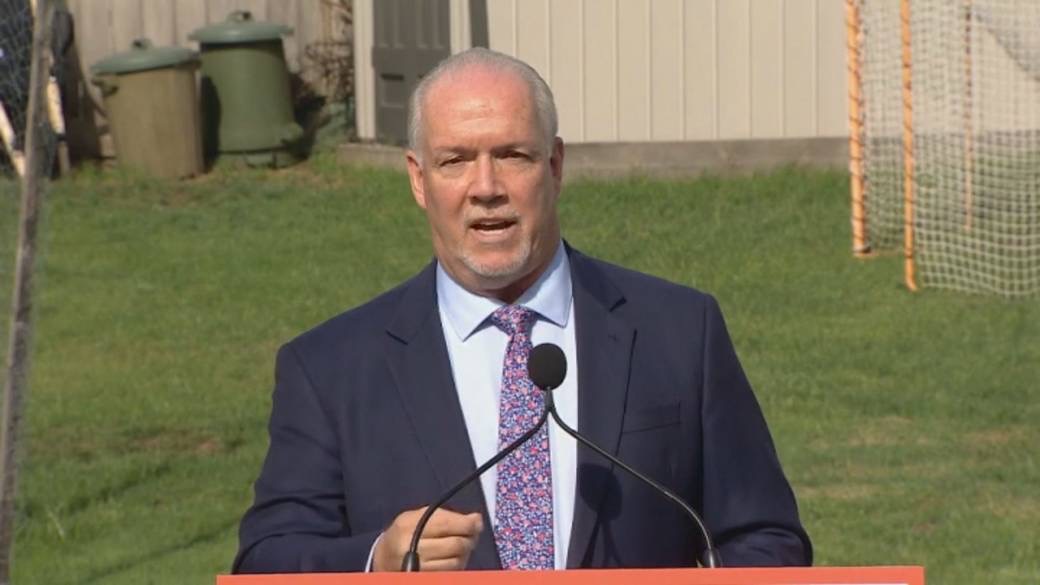 NDP leader John Horgan announced an election for October 24 on Monday. 