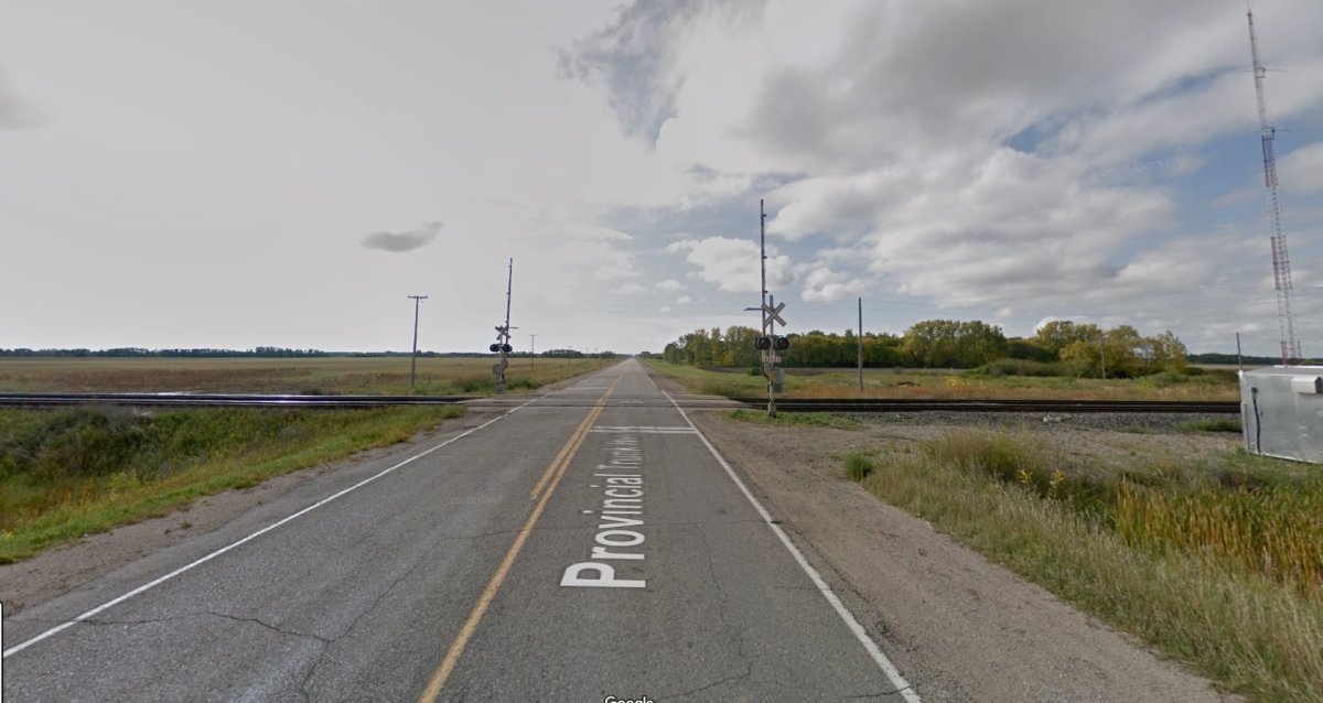 This is where a crash between a SUV and a CN train took a motorist's life on Friday.