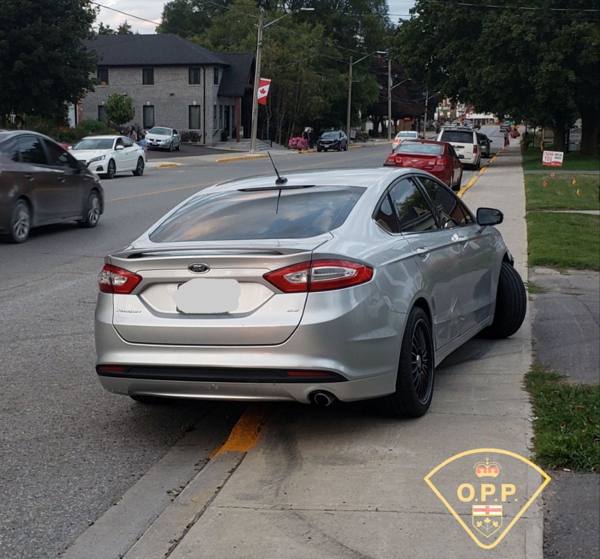 OPP said they recieved reports from multiple motorists claiming the silver-colored vehicle was swerving into oncoming traffic, and driving at inconsistent speeds.  