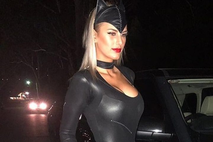 Monique Agostino is shown in her popular Catwoman costume.