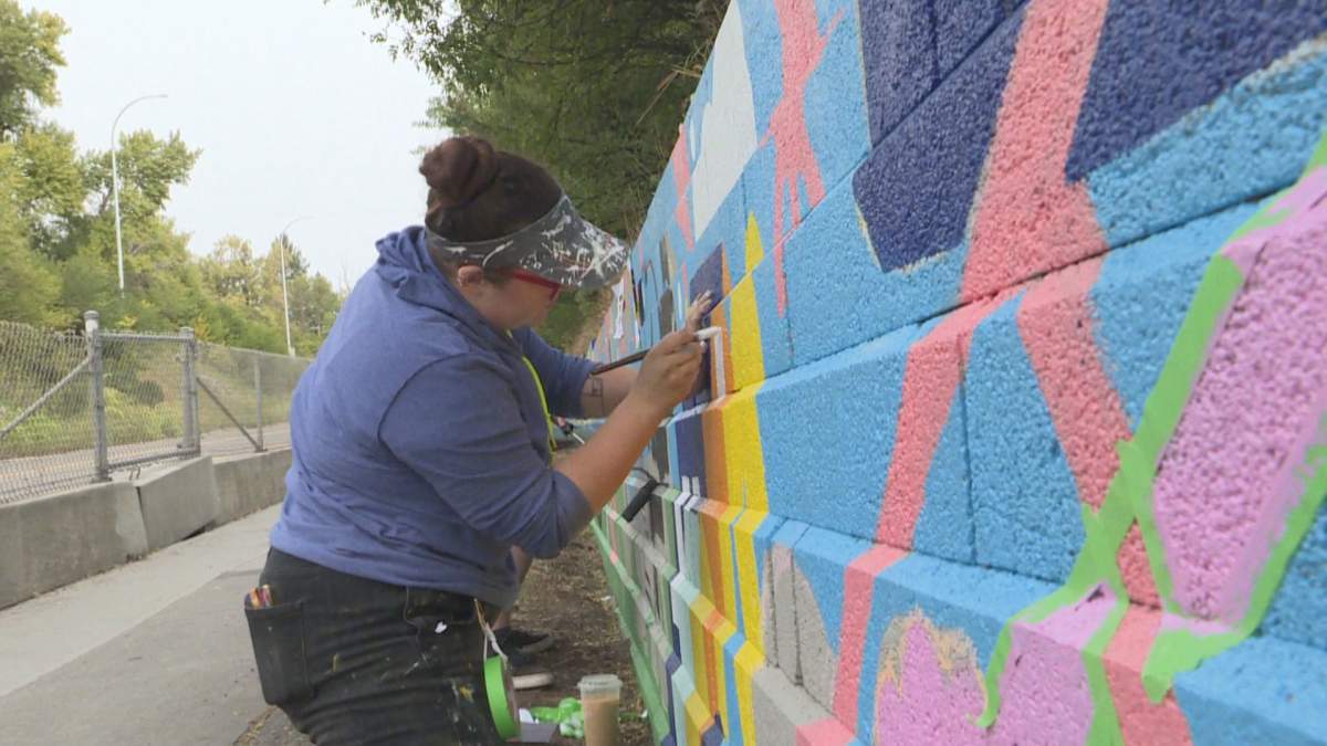 The Centre Street mural pictured on Sunday, Sept. 13, 2020.