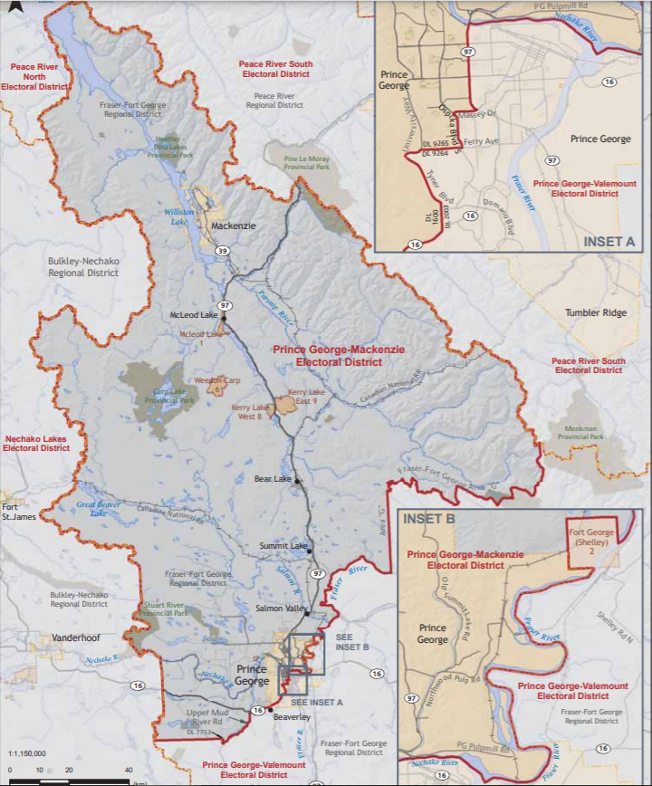 B C Election 2020 Prince George Mackenzie BC Globalnews Ca   Prince George Mackenzie Riding Map 