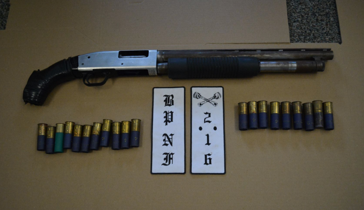 OPP seized a sawed-off shotgun and ammo in Brighton in July.