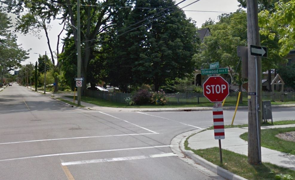 The incident occurred in the area of Elmwood Avenue and Edward Street.