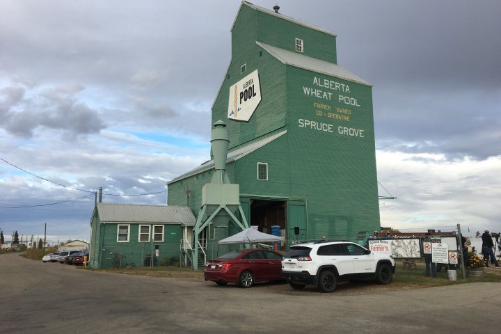 Iconic Alberta grain elevator receives historic designation in Spruce Grove