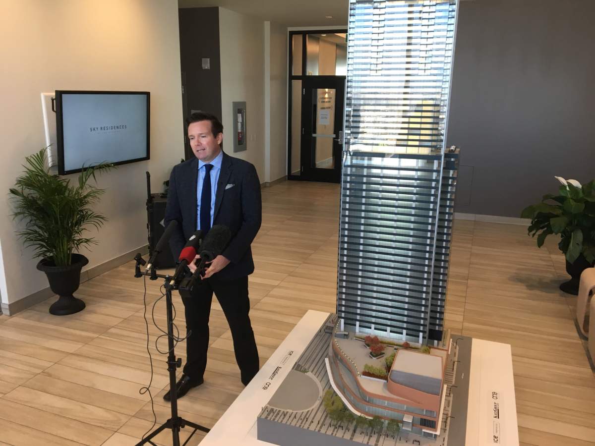 Twelve floors of Sky Residences in ICE District have been converted in Sky Signature Suites rental units. Oct. 20, 2020.