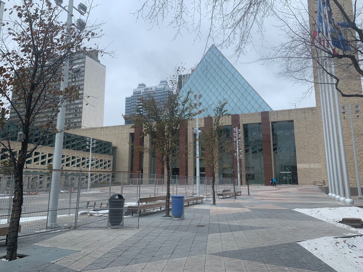 Edmonton City Hall on Thursday, Oct. 22, 2020.
