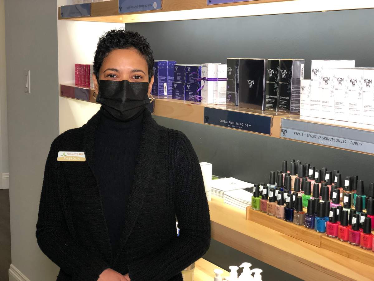 Fabiola Bloquel, co-owner of Namaste Spa in Moncton .