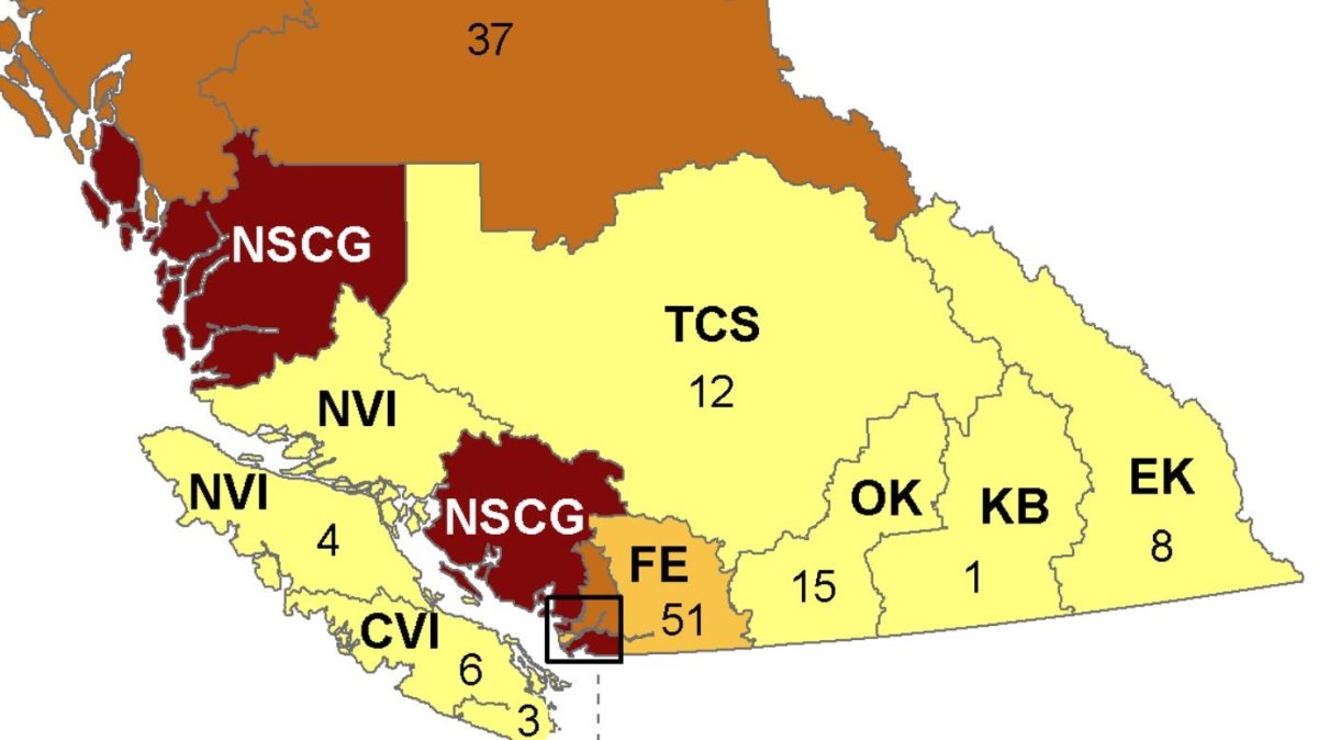 Of B.C.’s 16 regions, the Okanagan was one of eight that recorded 15 or fewer cases between Sept. 18 and Oct. 1.
