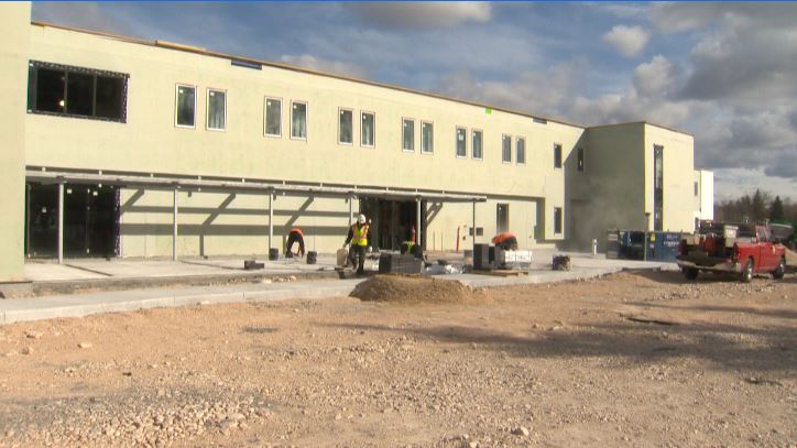 Construction on Winnipeg's Bruce Oake Recovery Centre  in 2020. A second facility reserved for women was announced by the facility's founder Tuesday evening.