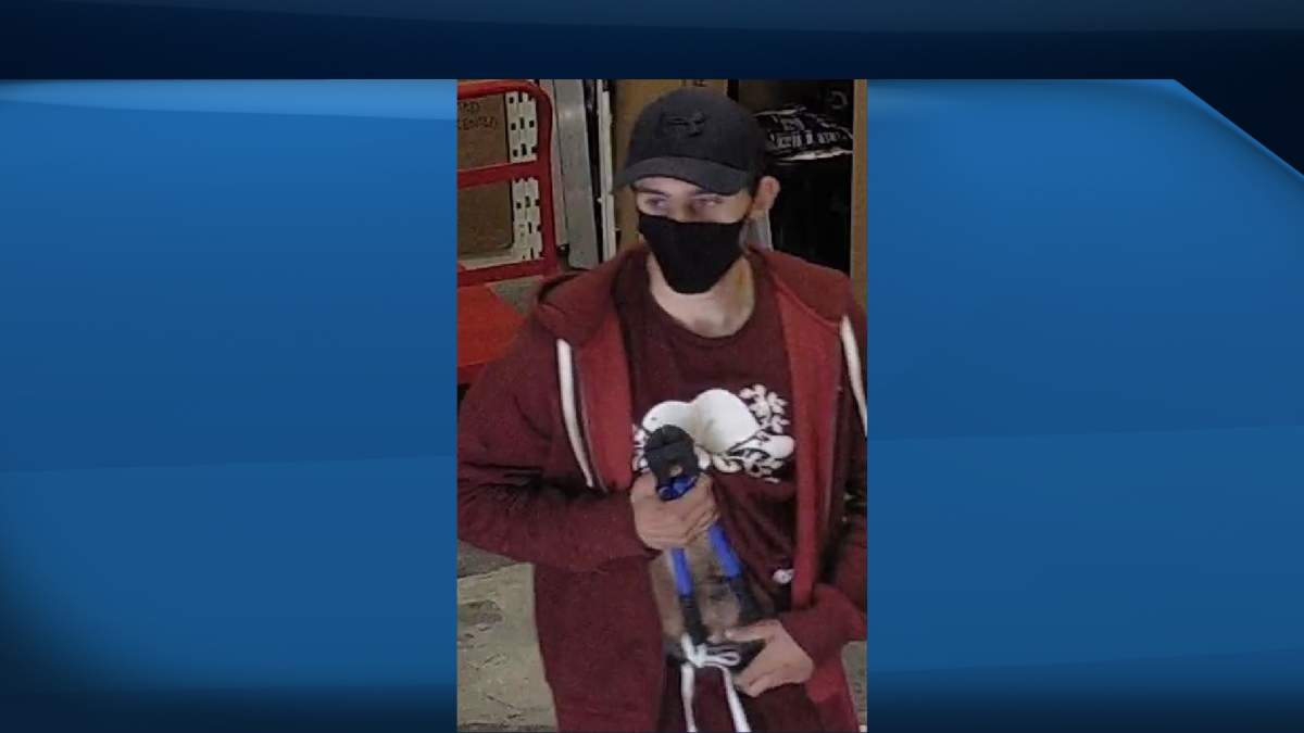 Belleville are asking for the public's help to identify a suspect in a string of recent thefts at local businesses.