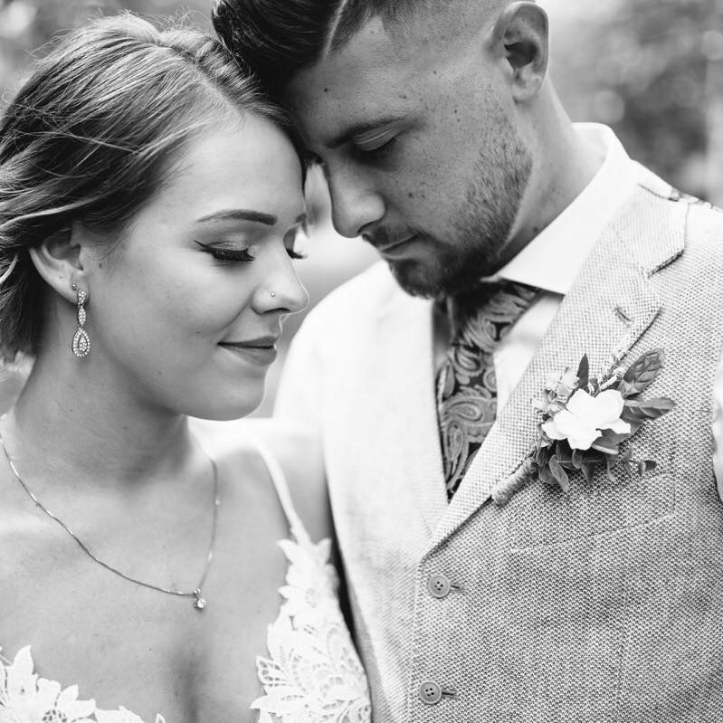 Megan and Caleb Bryce were married in June 2020