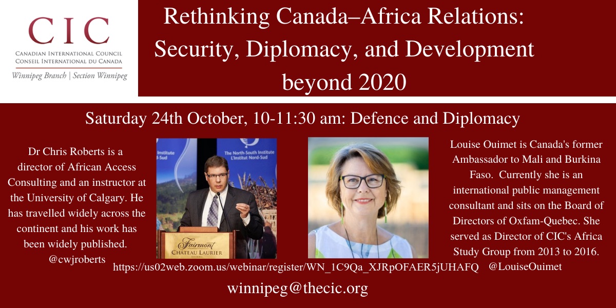 Canadian International Council Winnipeg: Re-thinking Canada-Africa Relations: Security, Diplomacy, and Development Beyond 2020 - image