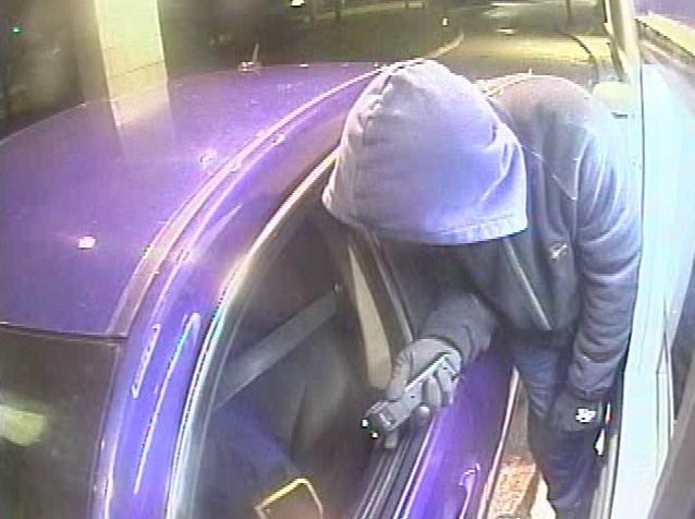 Central Region OPP are looking for a suspect who brandished a stun gun during robberies in Orillia and Coboconk.