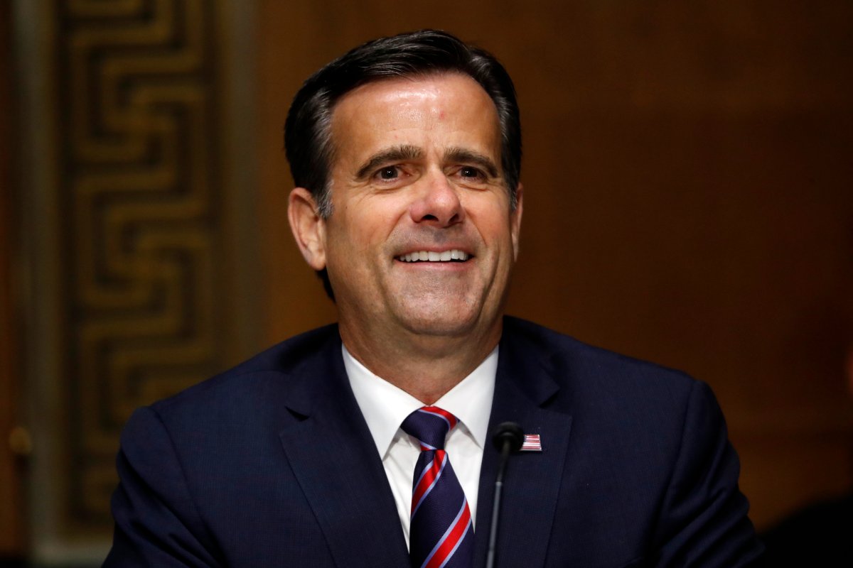 FILE - In this May 5, 2020, file photo, then-Rep. John Ratcliffe, R-Texas, and now Director of National Intelligence testifies before the Senate Intelligence Committee on Capitol Hill in Washington.
