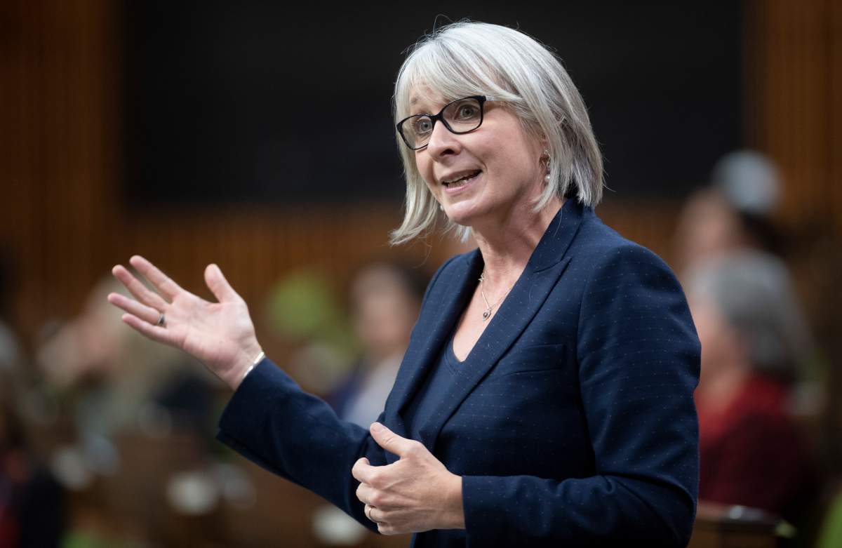Minister of Health Patty Hajdu responds to a question during Question Period in the House of Commons, Thursday, October 22, 2020 in Ottawa. 