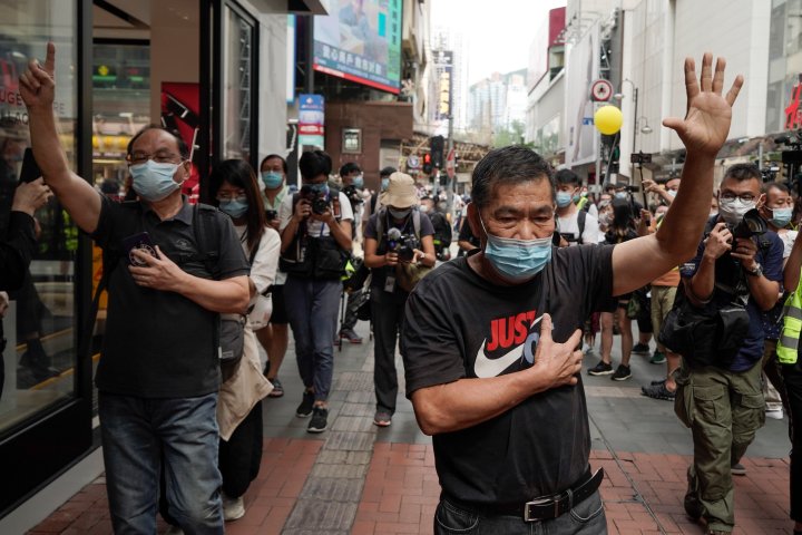 At least 86 arrested in Hong Kong for protesting on Chinese holiday