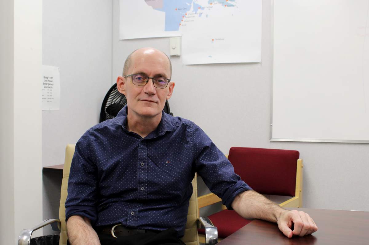 Dr. Michael Patterson, Nunavut's chief public health officer, poses for a portrait in the boardroom outside his office in Iqaluit, Nunavut, on Wednesday, Sept. 30, 2020.